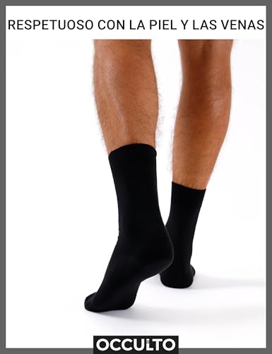 Thumbnail 2 de Occulto Ingo calcetines de hombre 100% algodón (pack de 10/20) negro 43-46