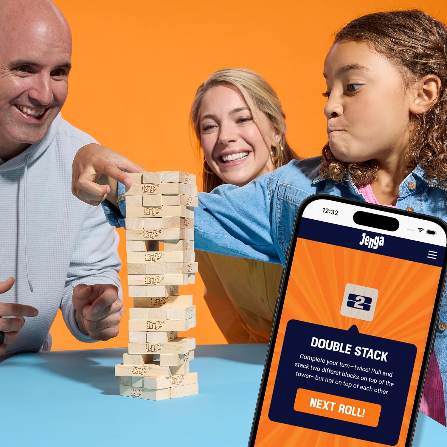 Detalle de Hasbro Gaming Official Jenga Game with Digital Die
