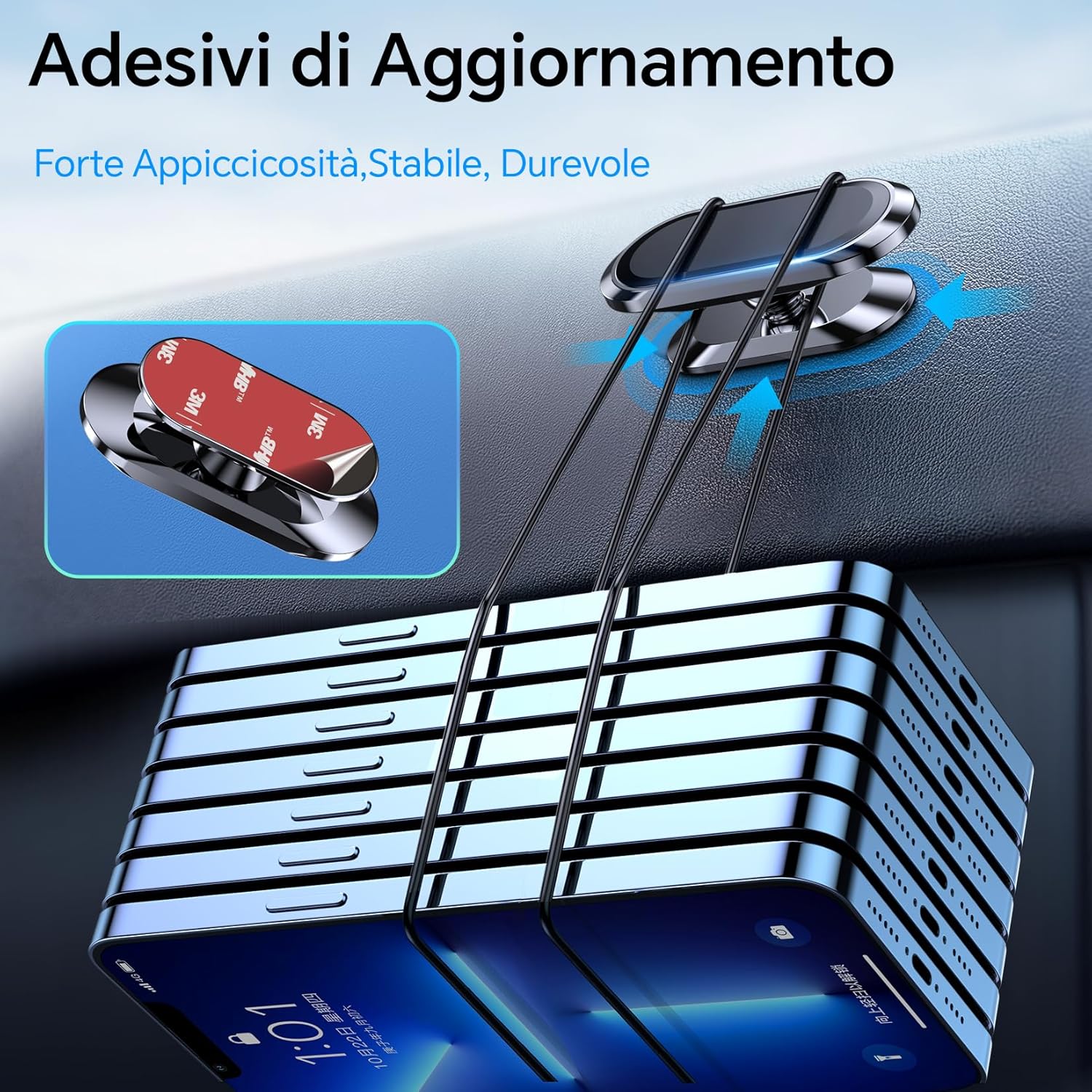 Detalle 2 de Coolpow Supporto Magnetico Cellulare Auto 2 pezzi