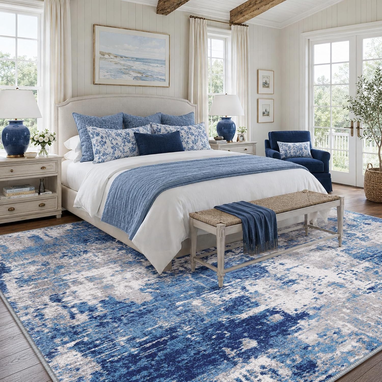 Detalle 2 de RELEANY Washable Area Rug 5'x7' 🏡