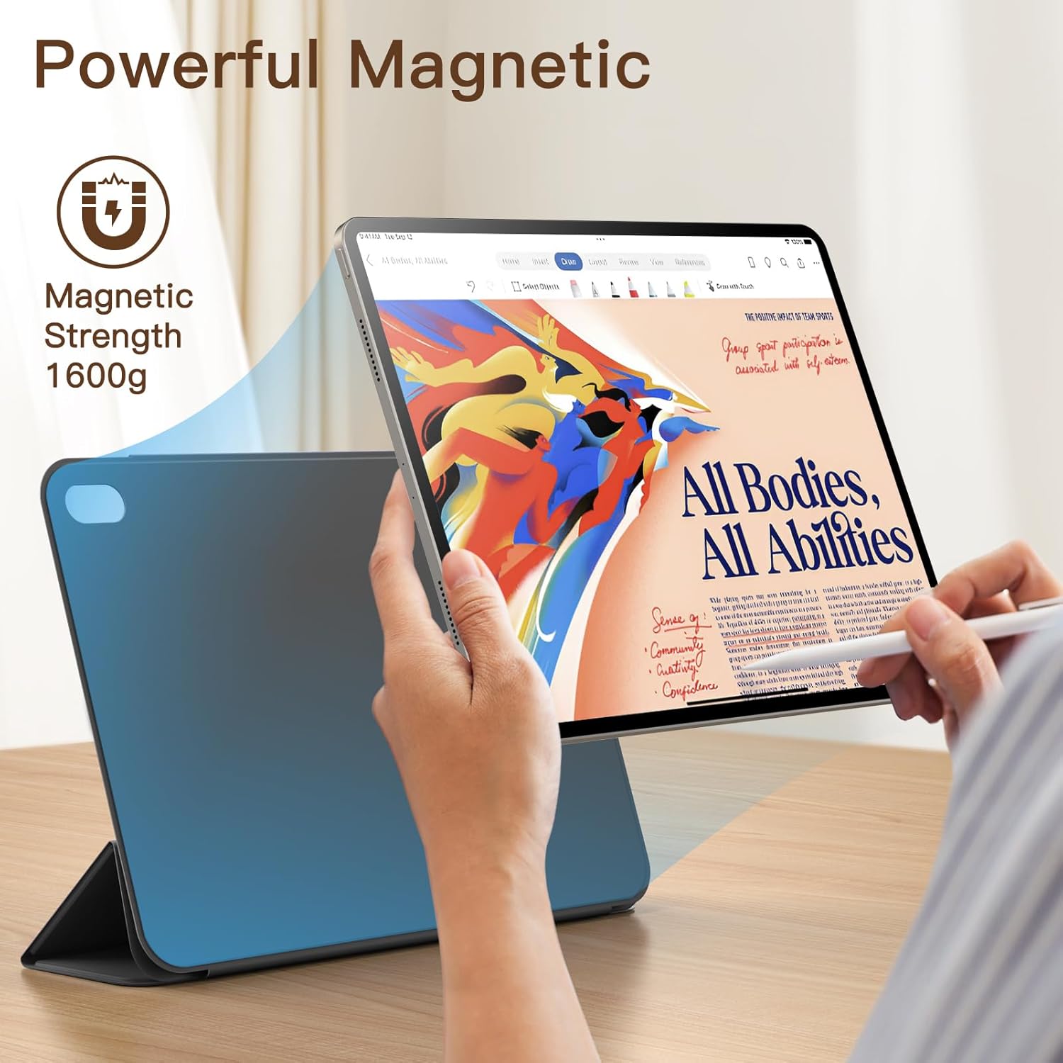 Thumbnail 2 de JETech Custodia Magnetica per iPad Air 11" M4/M3/M2 e iPad Pro 11" (2018) – Nero