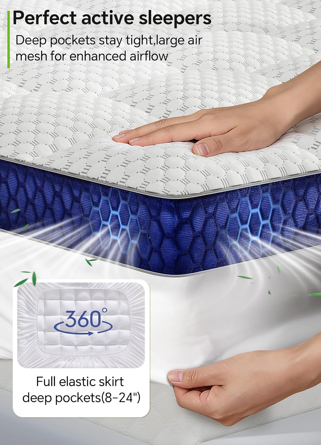 Detalle de BEDELITE Mattress Topper, 2-Inch