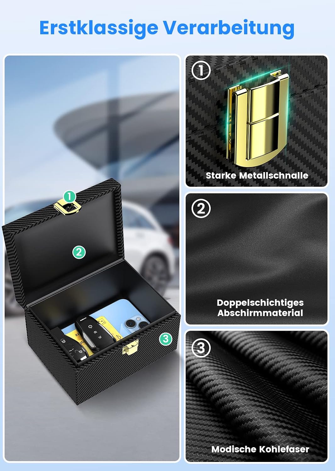 Detalle de lanpard Keyless Go Schutz 2er Pack đ
