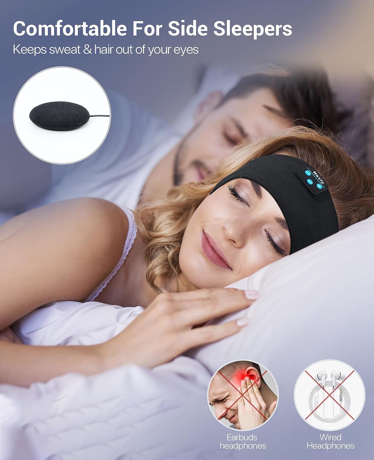 Detalle 2 de Navly Cuffie per dormire 10 ore