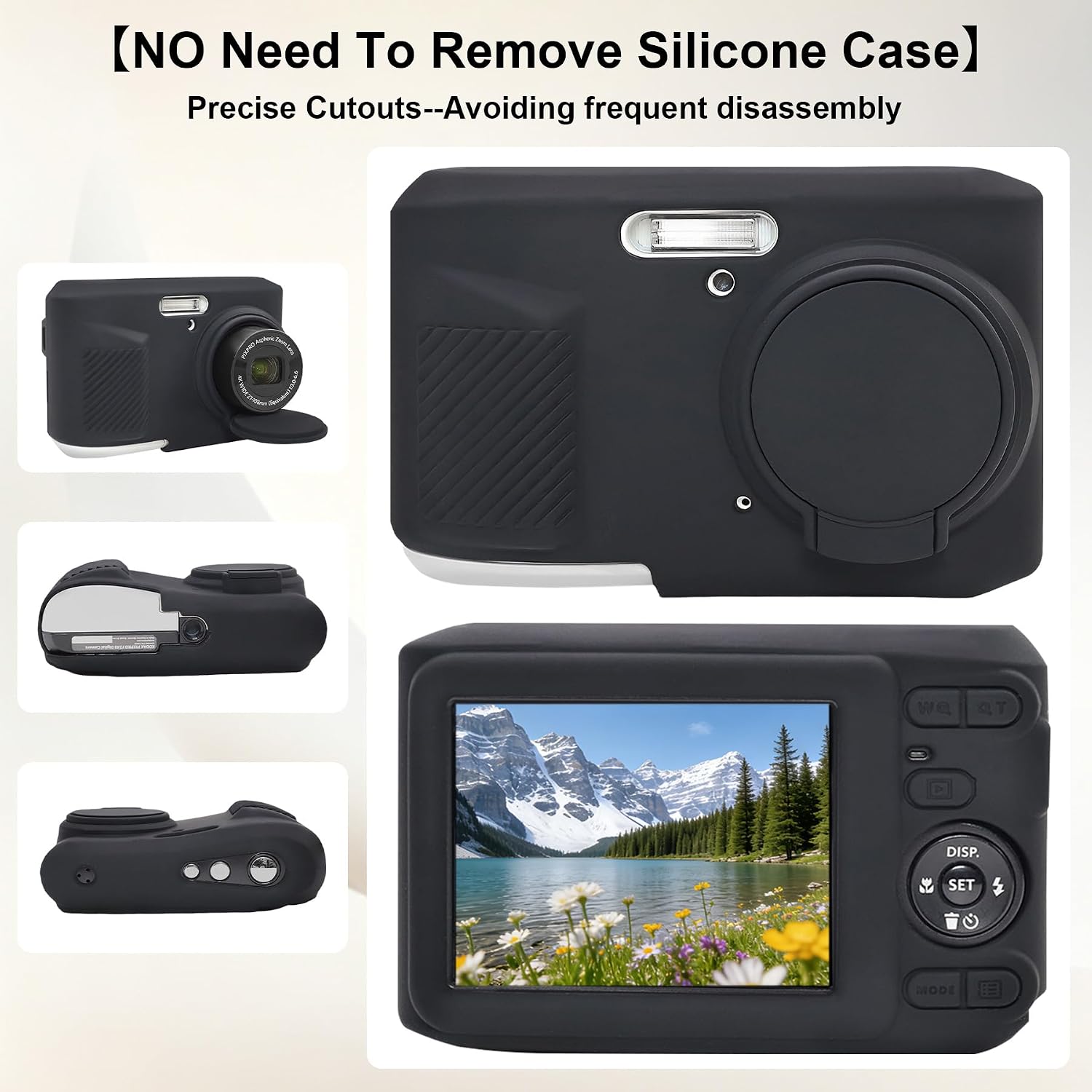 Thumbnail 3 de Elonbo Camera Case for Kodak PIXPRO FZ45: Hard Case + Silicone Cover