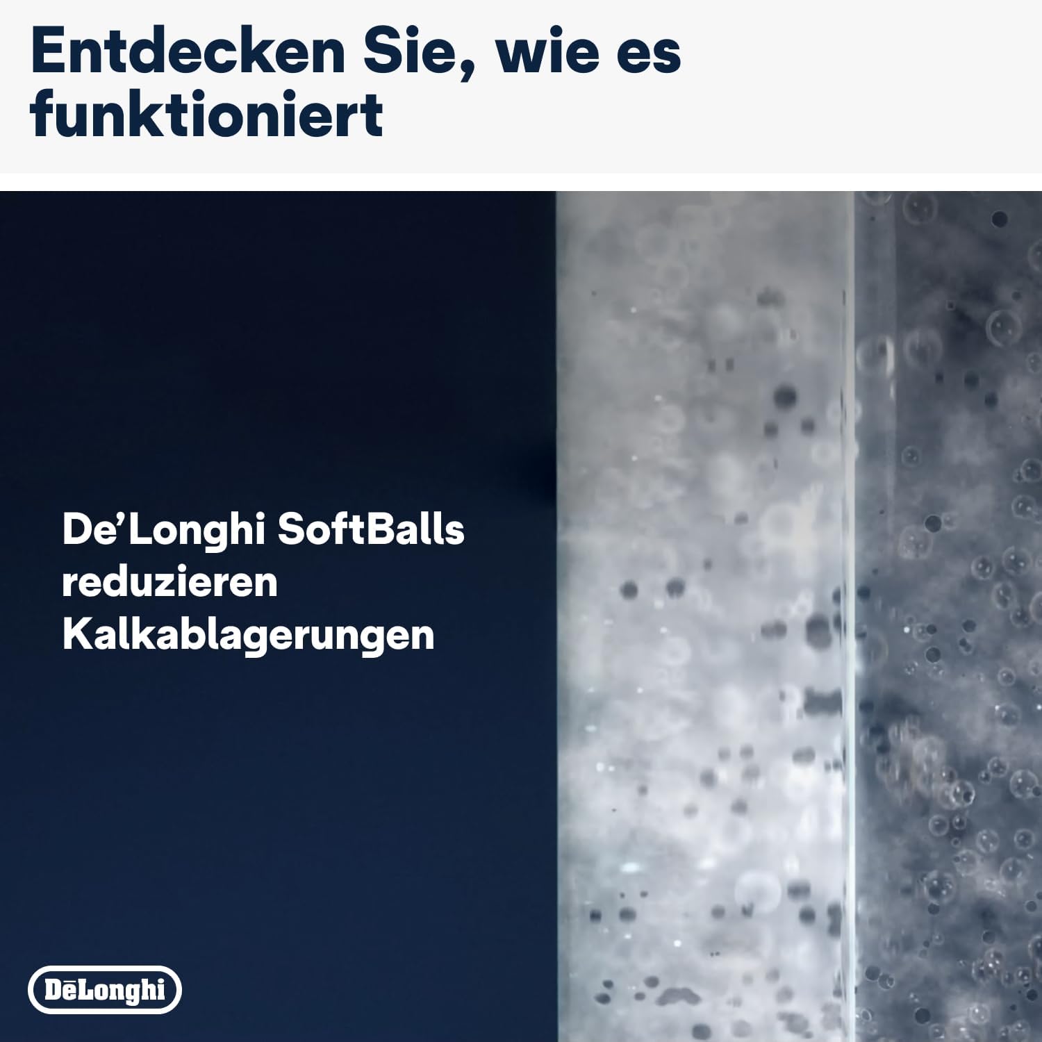 Thumbnail 4 de De’Longhi SoftBalls DLSC551 Antikalk-Kügelchen für Wassertank-Kaffeemaschinen – 2 Beutel