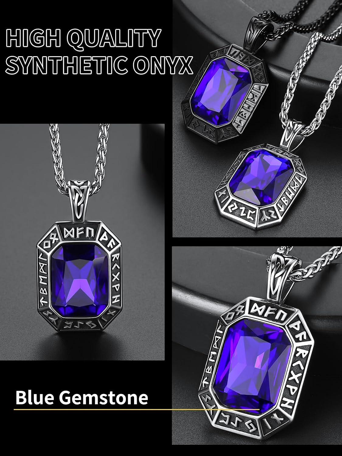 Thumbnail 4 de ChainsHouse Collier Rune Viking 55 cm