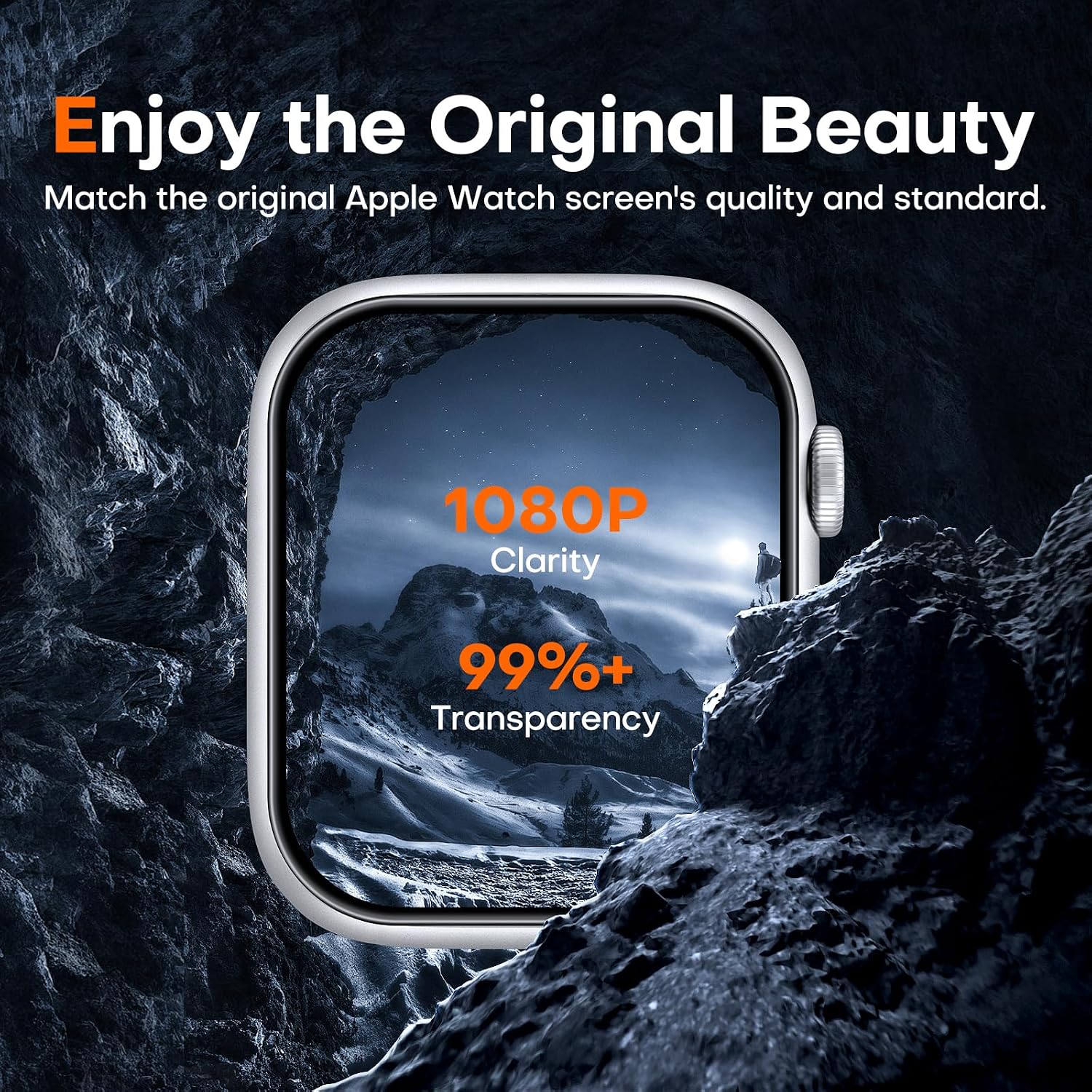 Thumbnail 2 de LϟK 8 Pack Self-Healing TPU Screen Protector for Apple Watch Series 11/10 46mm