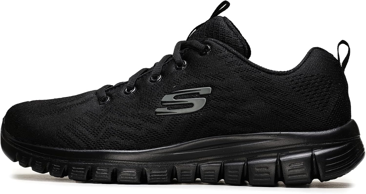 Imagen de Skechers Graceful Get Connected Zapatillas Mujer 👟 Black Mesh en OfertitasTOP