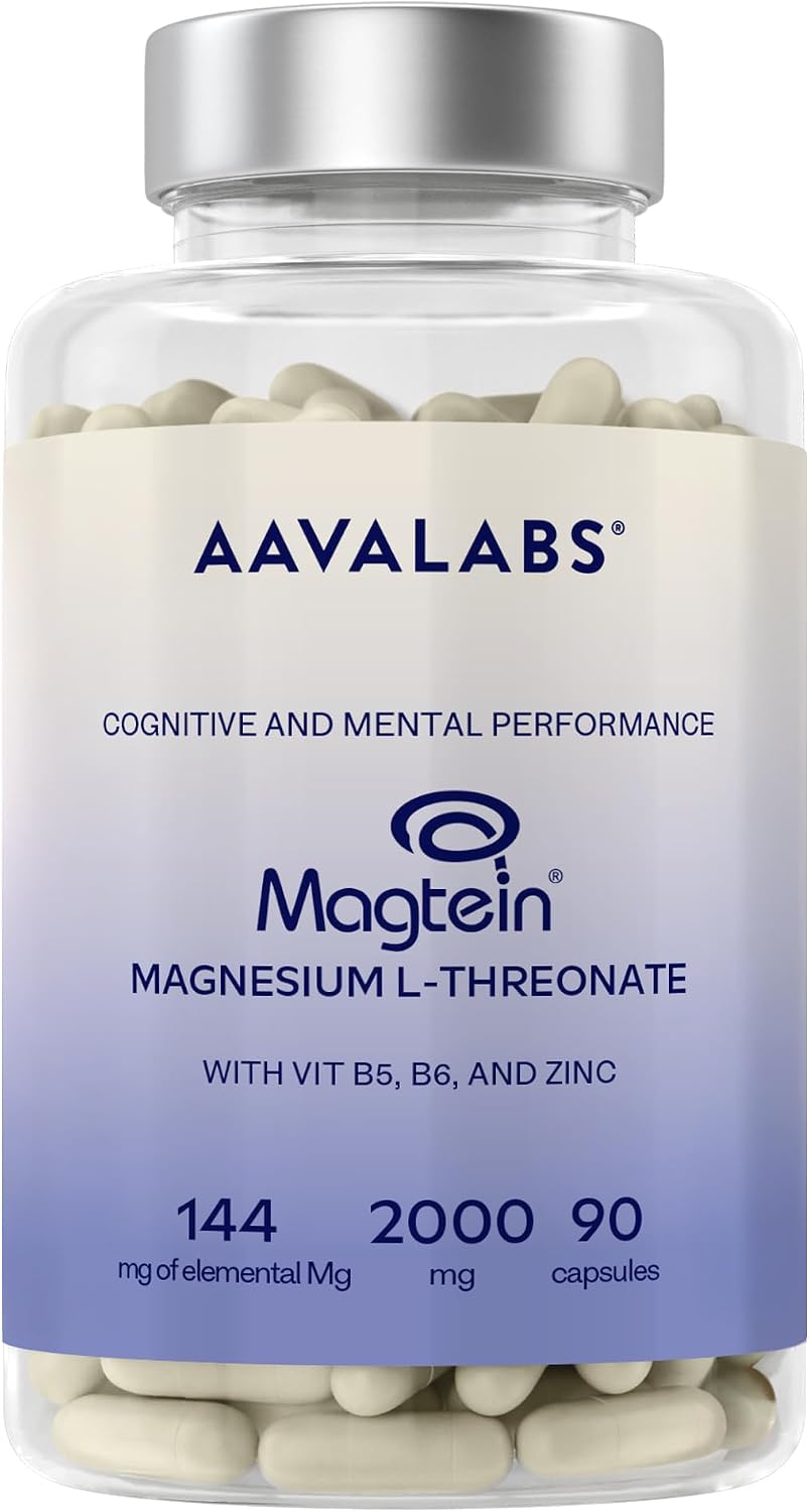 Detalle de AAVALABS Magtein® magnesium L-threonaat, 2.000 mg per dagdosering, vegan