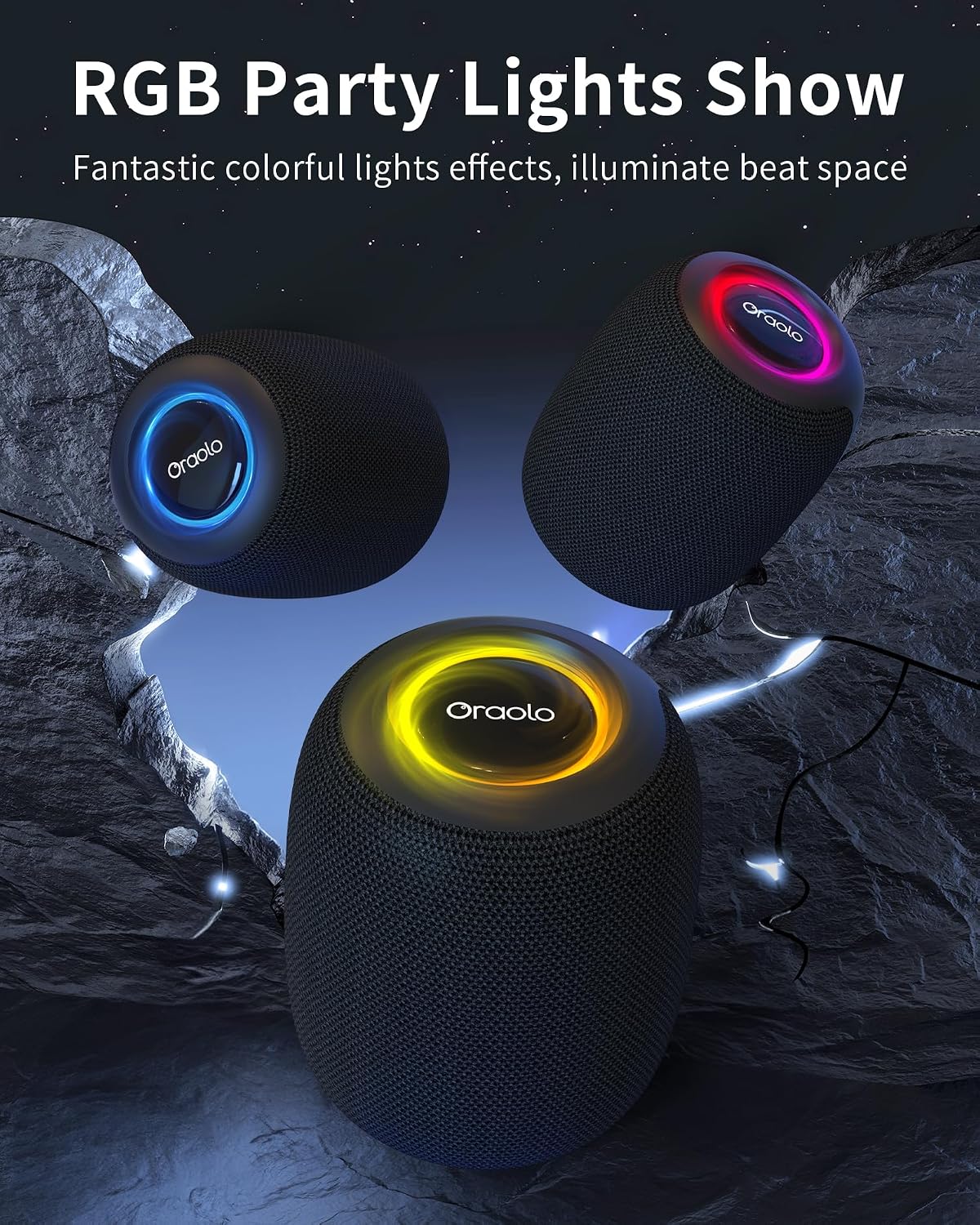 Detalle 1 de Oraolo Bluetooth Speaker, IPX7