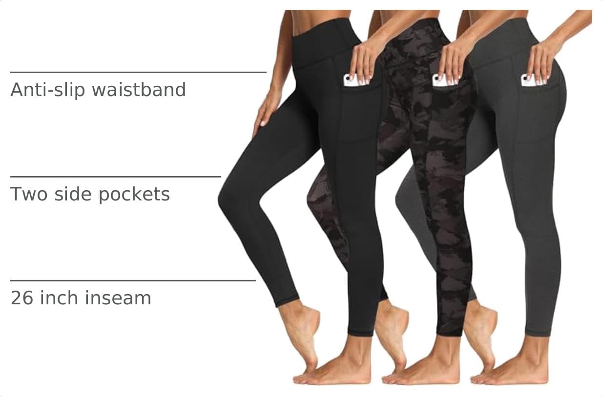 Thumbnail 3 de 3 Packs Leggings with Pockets for Women
