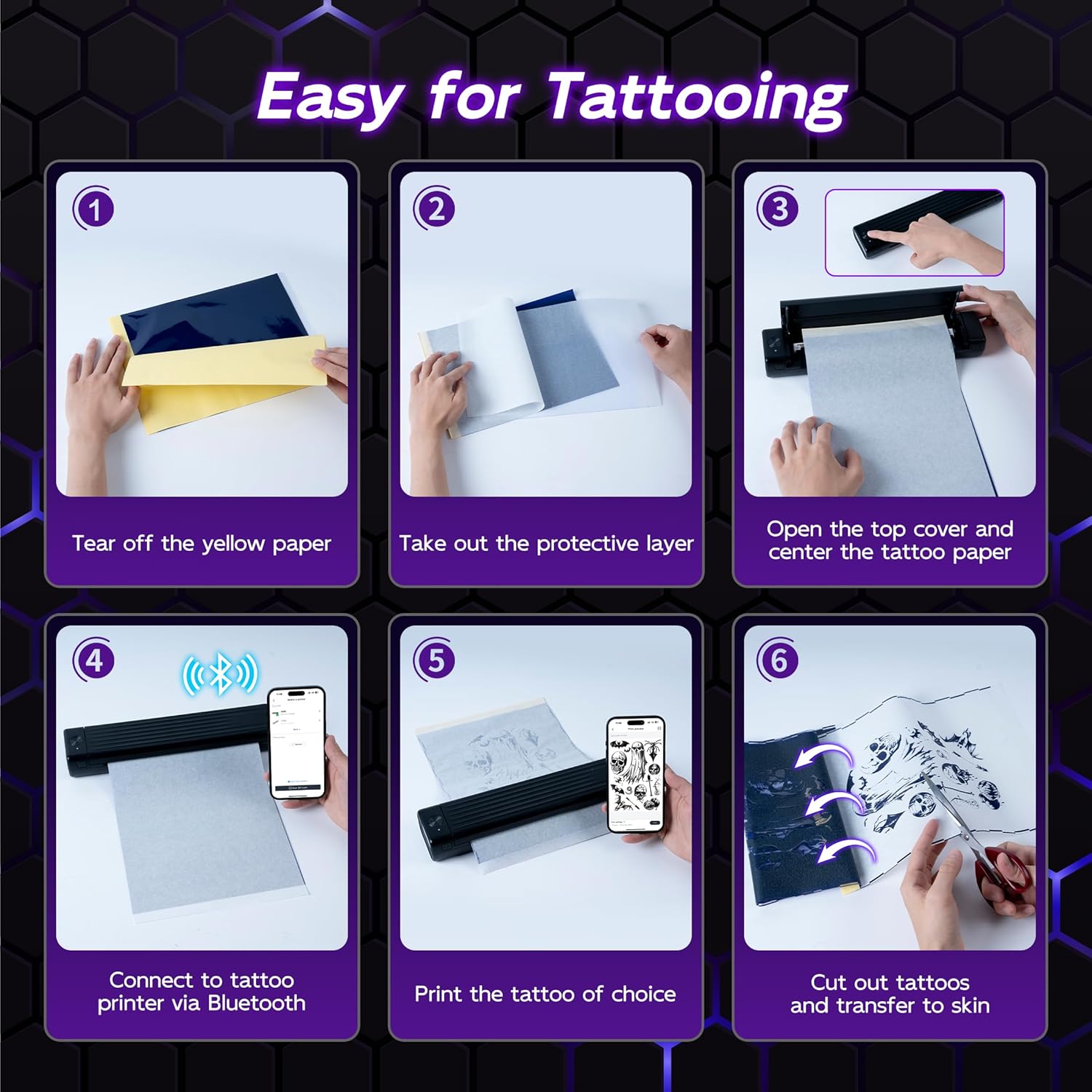 Thumbnail 5 de Itari A886 Tattoo Stencil Printer Kit — 10 pcs stencil printer 🖨️