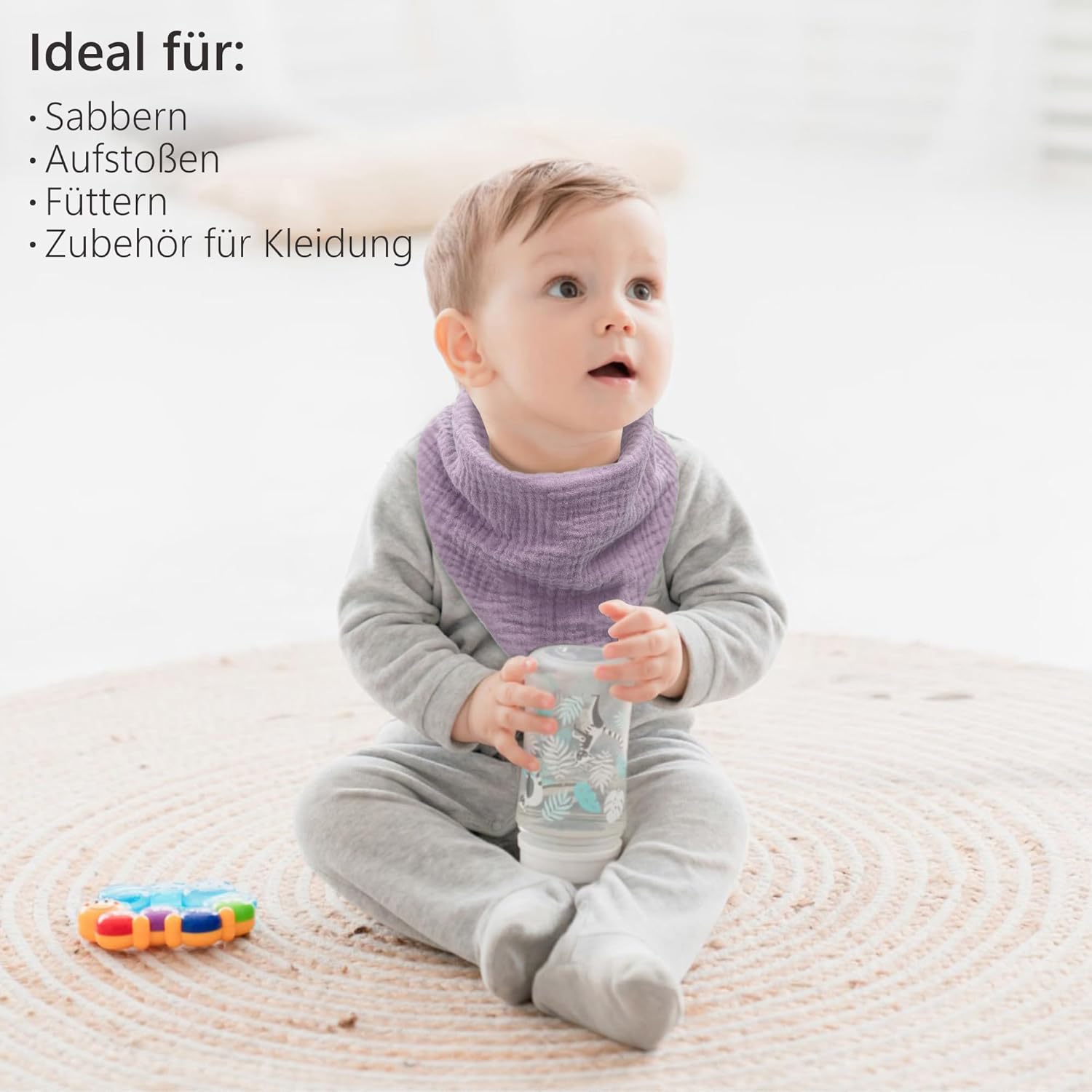 Thumbnail 5 de Bearmoss Lätzchen Baby Musselin Halstuch 8 Stück 👶