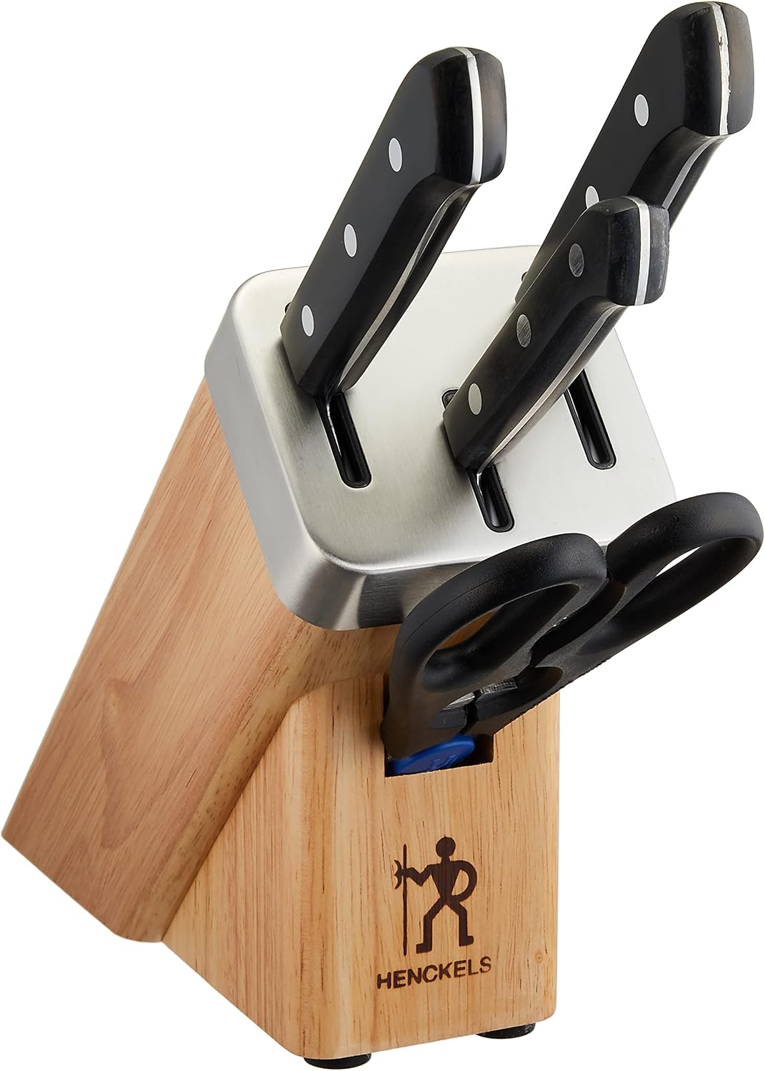 Detalle de ZWILLING ヘンケルス ロストフライ 10081-000 包丁セット 三徳・ペティ・シェフナイフと研ぎ機能付きブロック