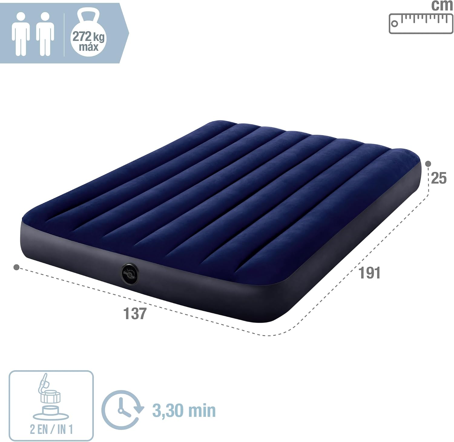 Thumbnail 3 de Intex Downy AirBed 137 x 191 cm