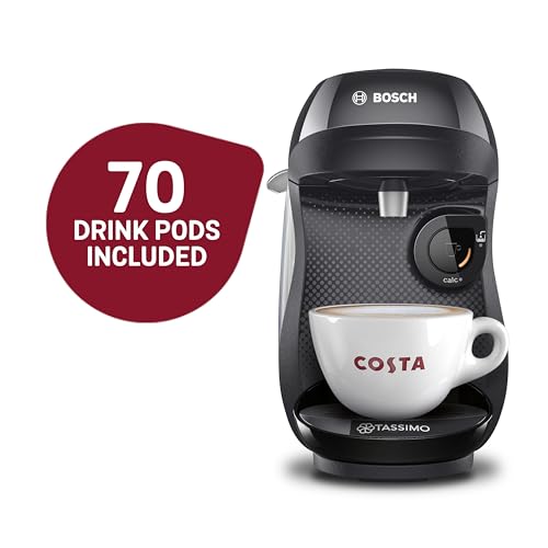 Thumbnail 1 de Tassimo by Bosch Happy Friendly Pod Coffee Machine TAS102EGBC, Black