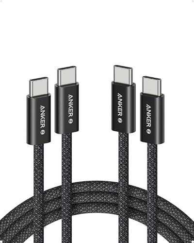 Detalle de Anker Zolo Câble USB-C vers USB-C 240W (Paquet de 2) – noir