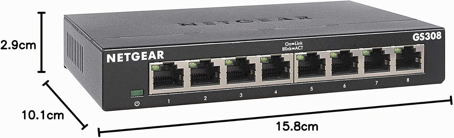 Thumbnail 1 de NETGEAR GS308 8‑Port Gigabit Switch 📡