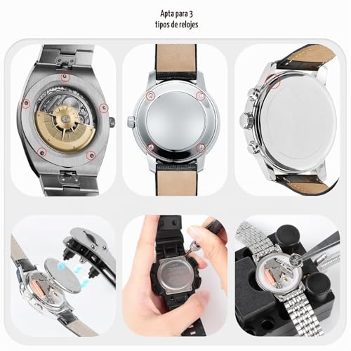 Detalle 2 de AiQInu Watch Repair kit01 – Juego de herramientas de relojería multifuncional de 150 piezas