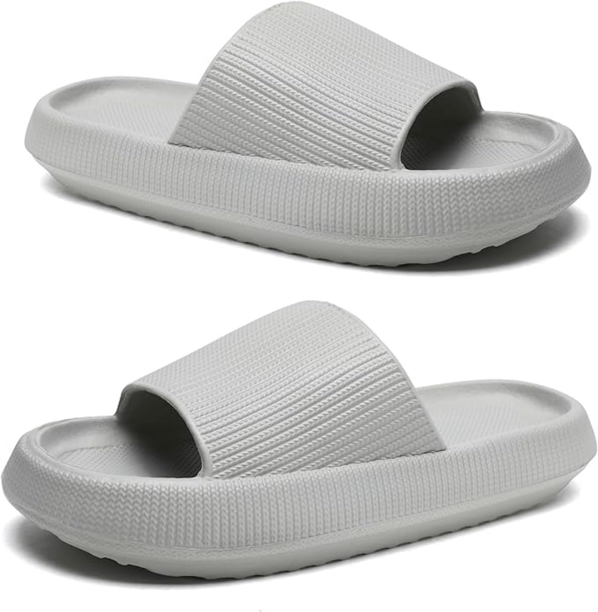 Detalle de Sumvov Cozyslides Original Damen-Schlappen aus 100% EVA – rutschfest, weich & schnell trocknend