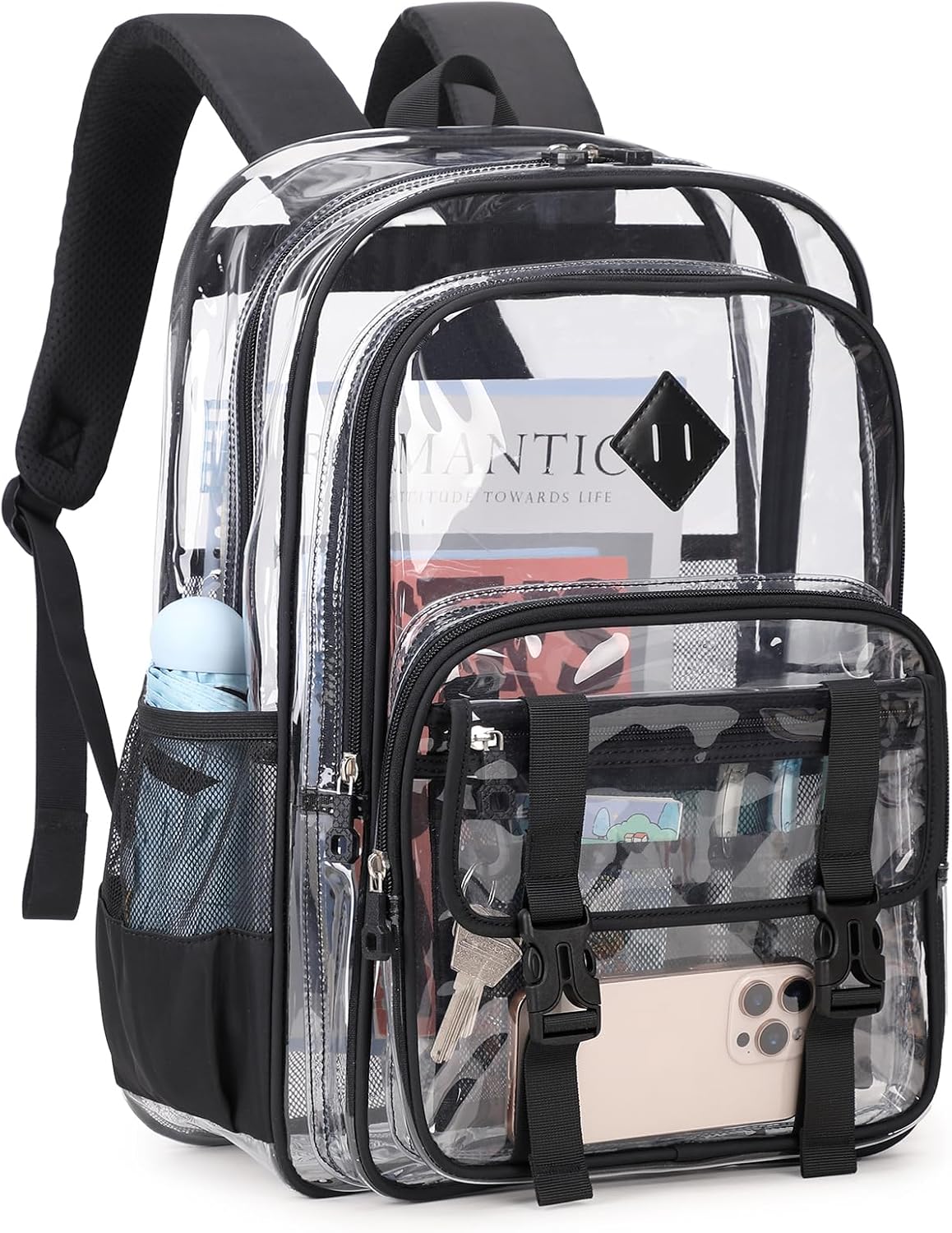 Detalle de QIXIHU Large Clear Stadium Backpack 1