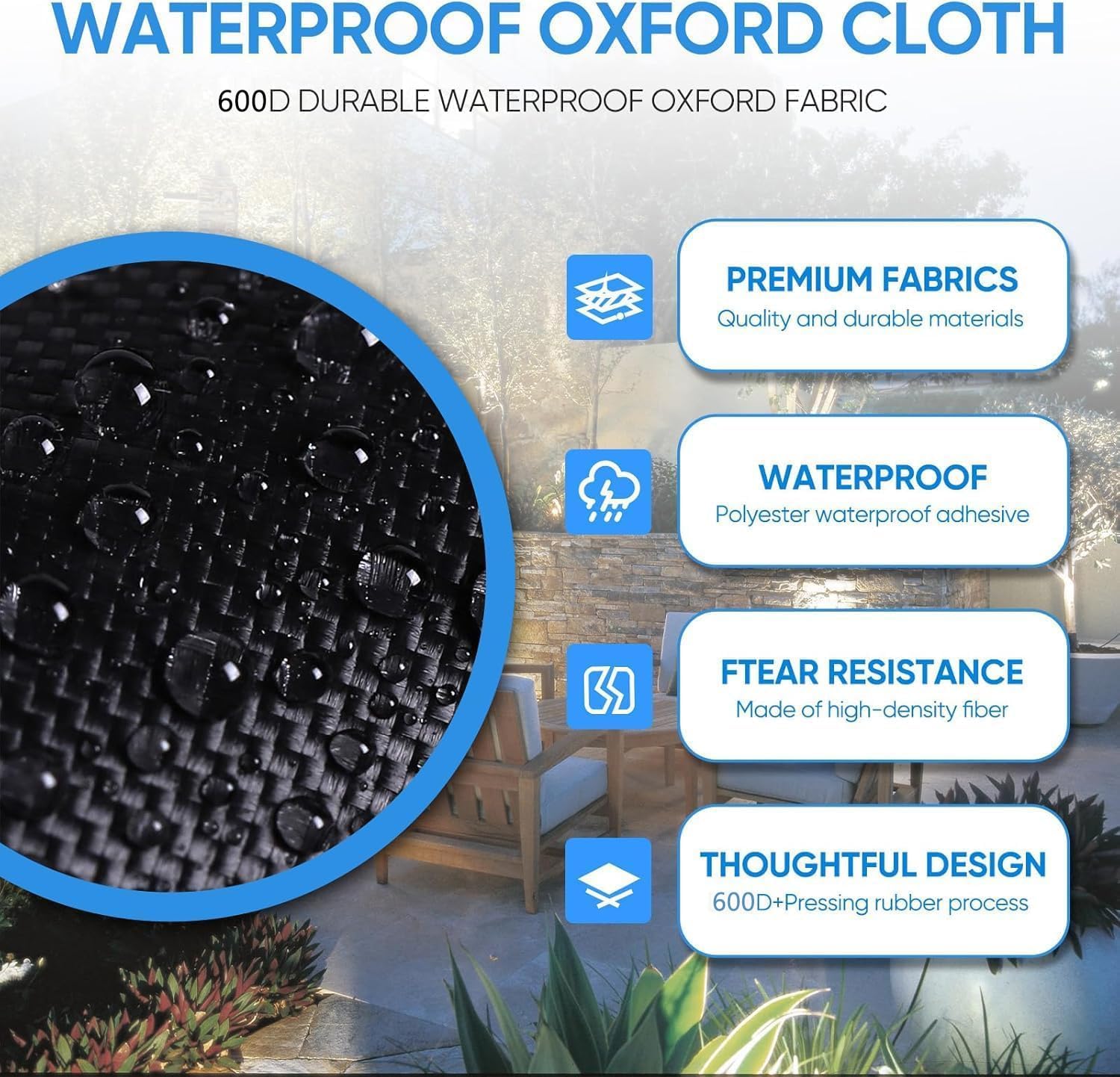 Thumbnail 2 de NEVERLAND Tischtennisplatte Abdeckung wasserdicht für Indoor & Outdoor (165 × 70 × 185 cm)