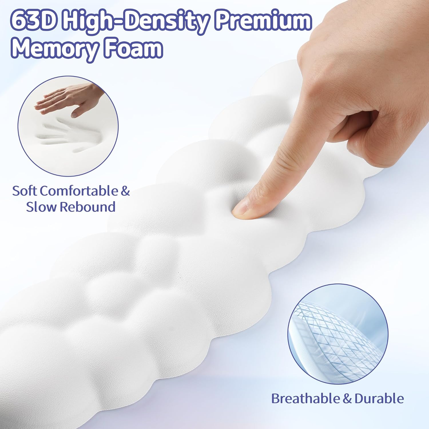 Detalle 2 de Sushret Cloud Wrist Rest 1pc for keyboard ๐ฑ