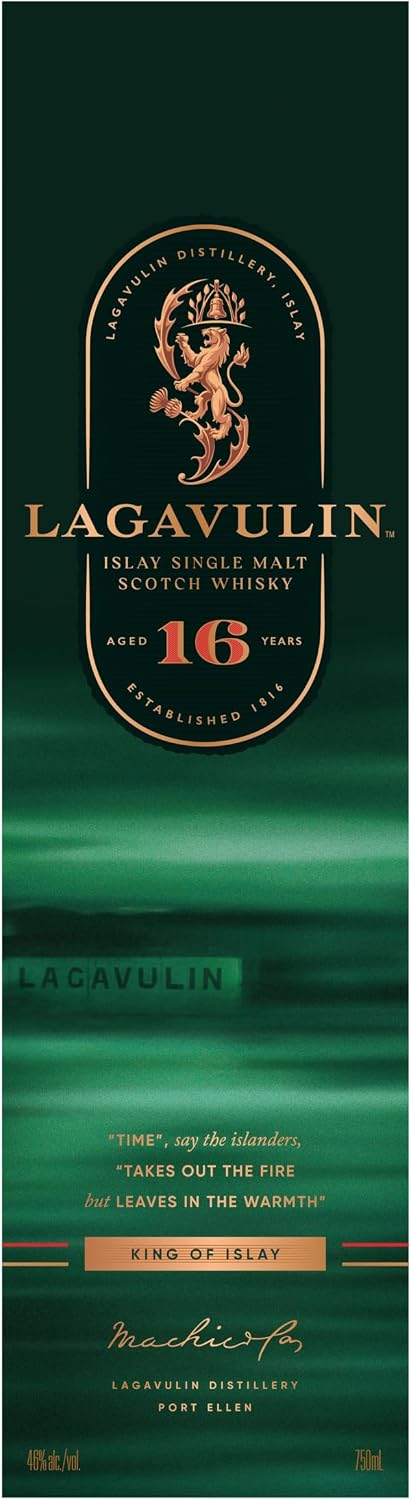 Detalle de Lagavulin 16 Jahre Islay Single Malt Scotch Whisky – 43% Vol, 700 ml