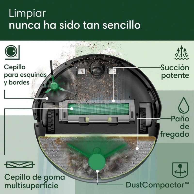 Detalle de iRobot Roomba 205 Combo 7.000 Pa robot aspirador y friegasuelos