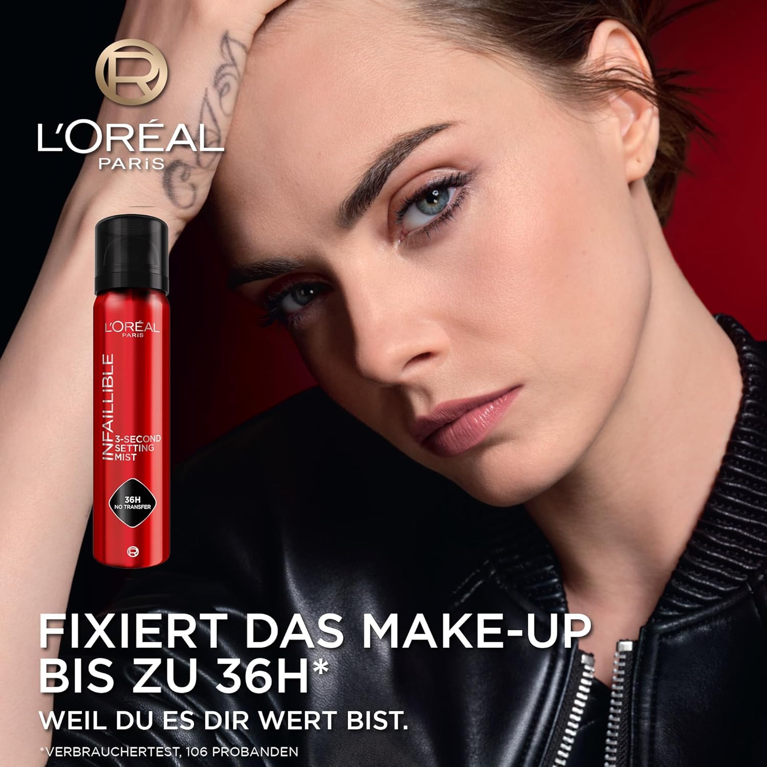 Detalle de L'Oréal Paris Infaillible 3-Second Setting Mist – Fixier-Spray für bis zu 36 Stunden Halt