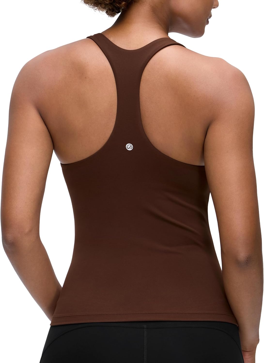 Detalle de CRZ YOGA Women's Butterluxe Workout Tank with Built‑in Bra Racerback