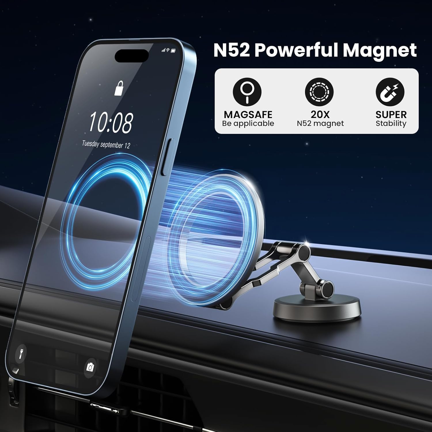 Thumbnail 1 de AONOKA Soporte MagSafe 360° para coche