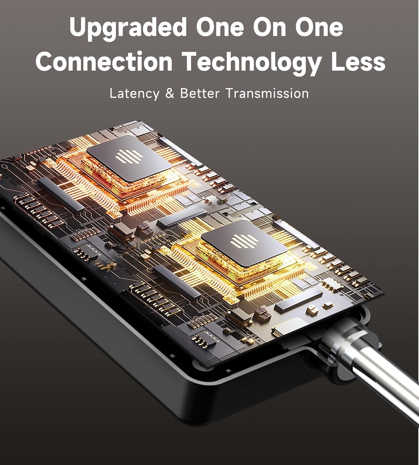 Thumbnail 2 de ECHOMUSSY Wireless Microphones: One-to-One Chip Connection, 40H Battery, 200FT Range
