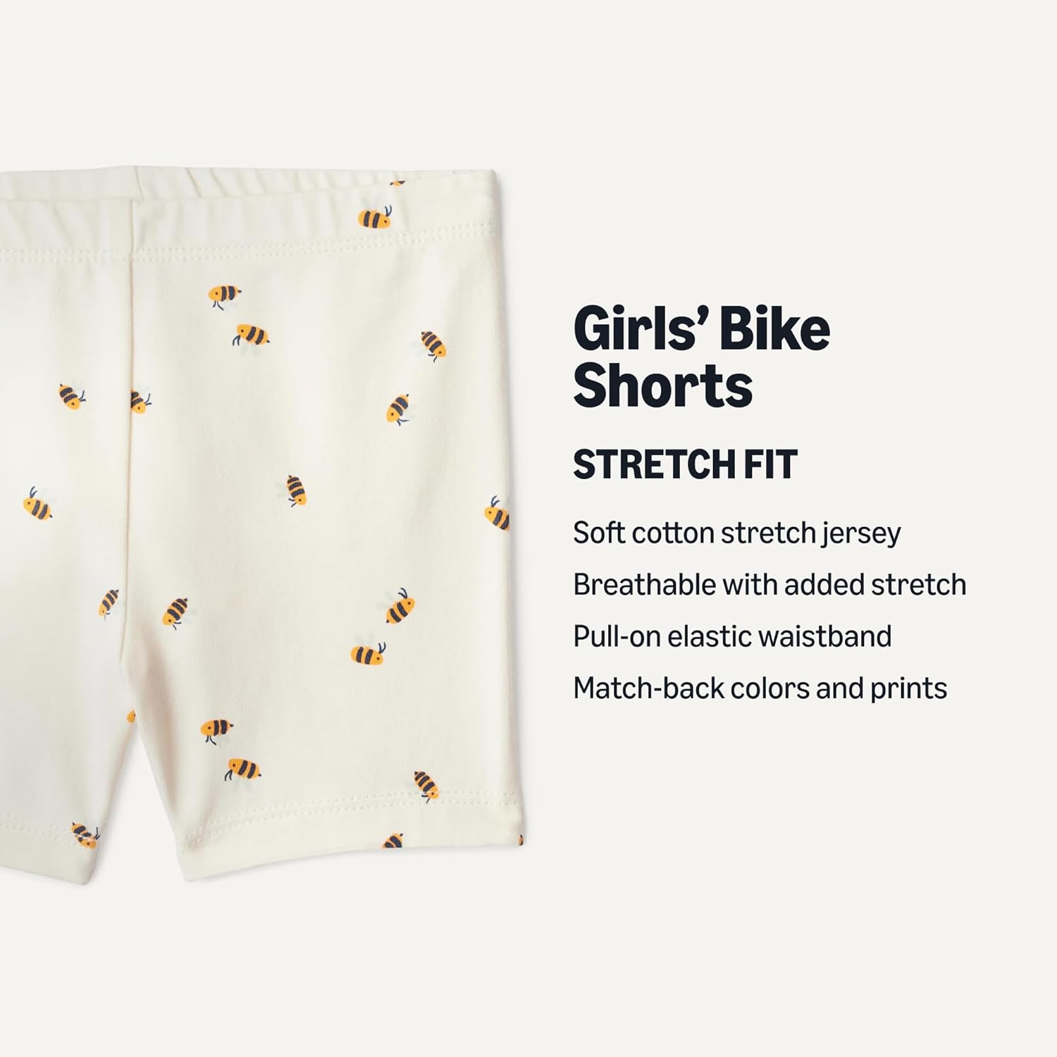 Thumbnail 1 de Amazon Essentials Toddlers and Baby Girls' Cotton Breathable Pull-on Bike Shorts (Pack of 3)