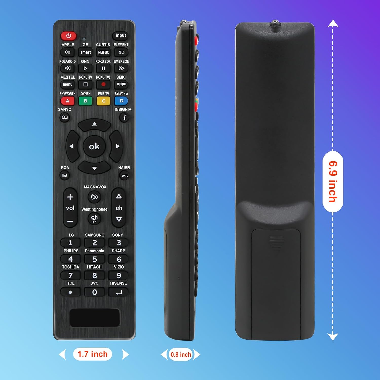 Thumbnail 6 de Gmatrix for Univeral TV Remote Universal TV Remote Control, Pink, 20 Buttons