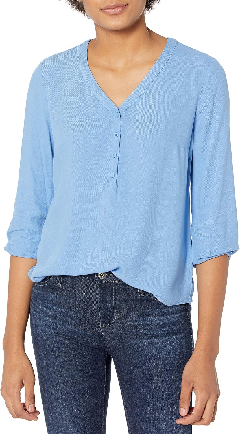 Thumbnail 6 de Amazon Essentials Women's 3/4 Sleeve Pop-Over Shirt