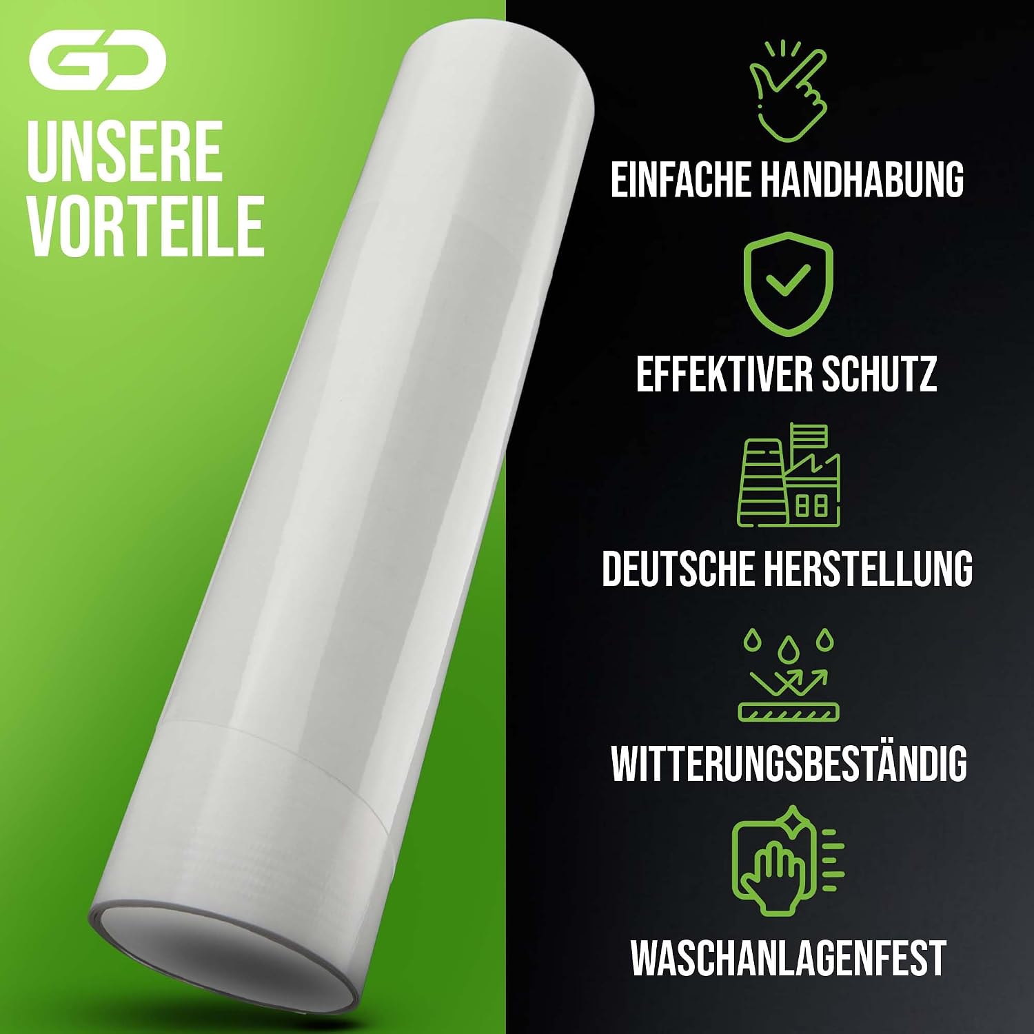 Thumbnail 6 de GD-Shield Auto-Ladekantenschutz für VW T6 Multivan (2015–2019) – Lackschutzfolie-Set inkl. Rakel & Mikrofasertuch