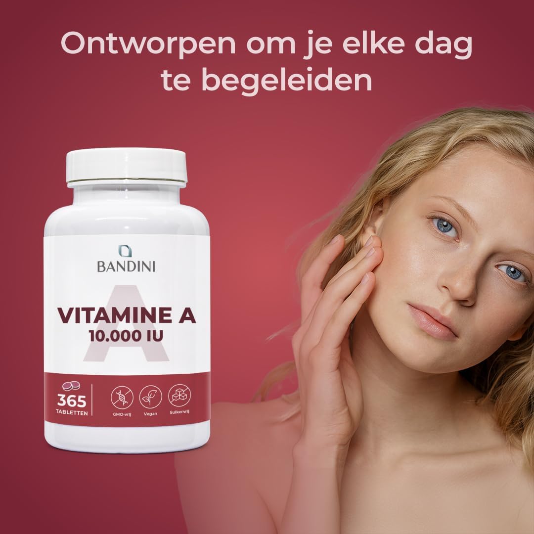 Thumbnail 2 de Bandini Pure Vitamine A: 365 veganistische microtabletten met retinylacetaat