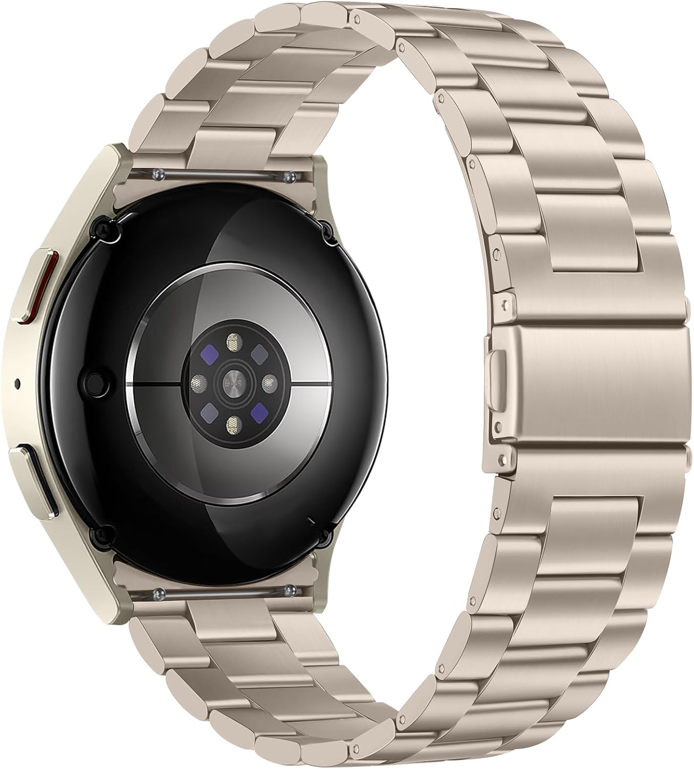 Thumbnail 6 de Suphart Stainless Steel Metal Band Strap for Samsung Galaxy Watch (Starlight) — No-Gap Connector