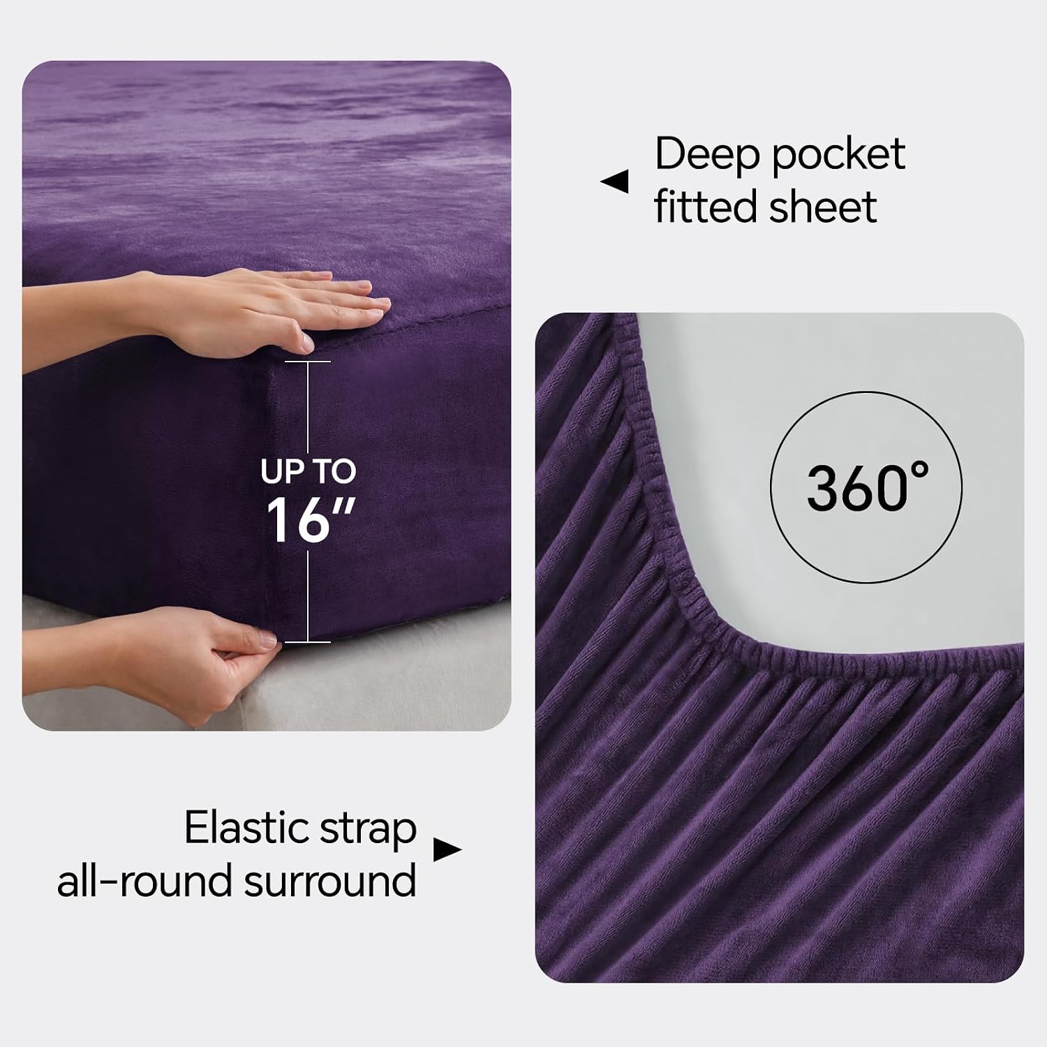 Detalle 2 de BEDELITE Flannel Sheet Set, California King