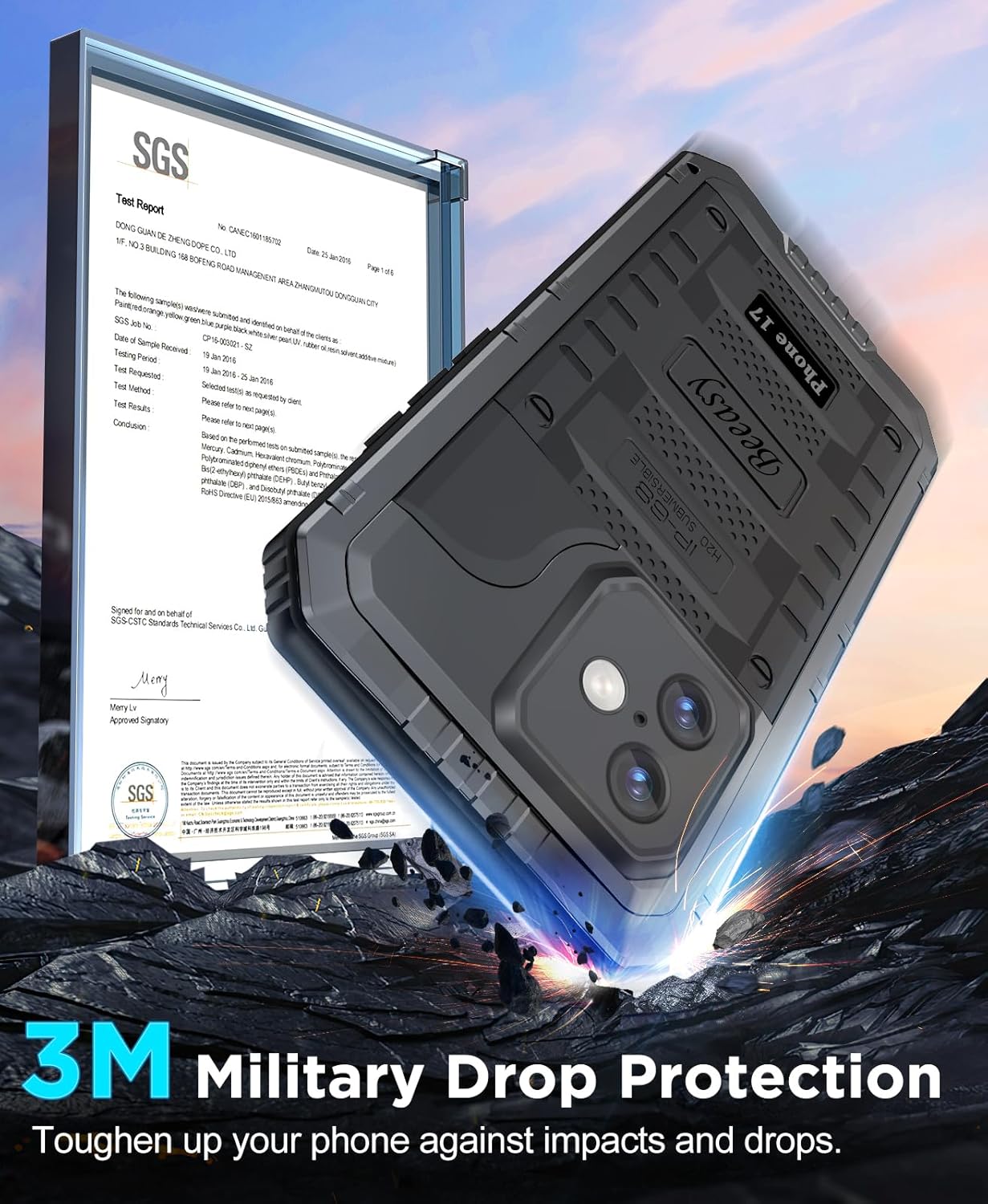 Thumbnail 3 de Beeasy iPhone 17 Case Waterproof Heavy Duty