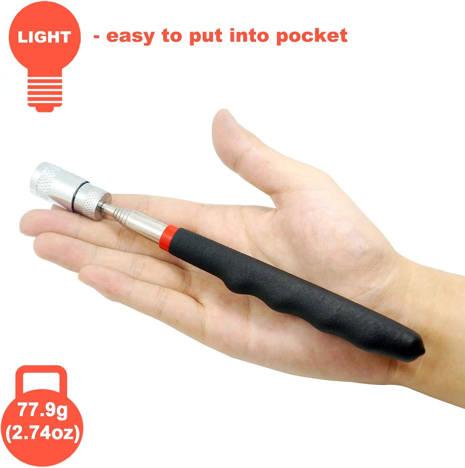 Detalle 2 de Toolwiz Magnetic Telescoping Pickup Tool 8 lb