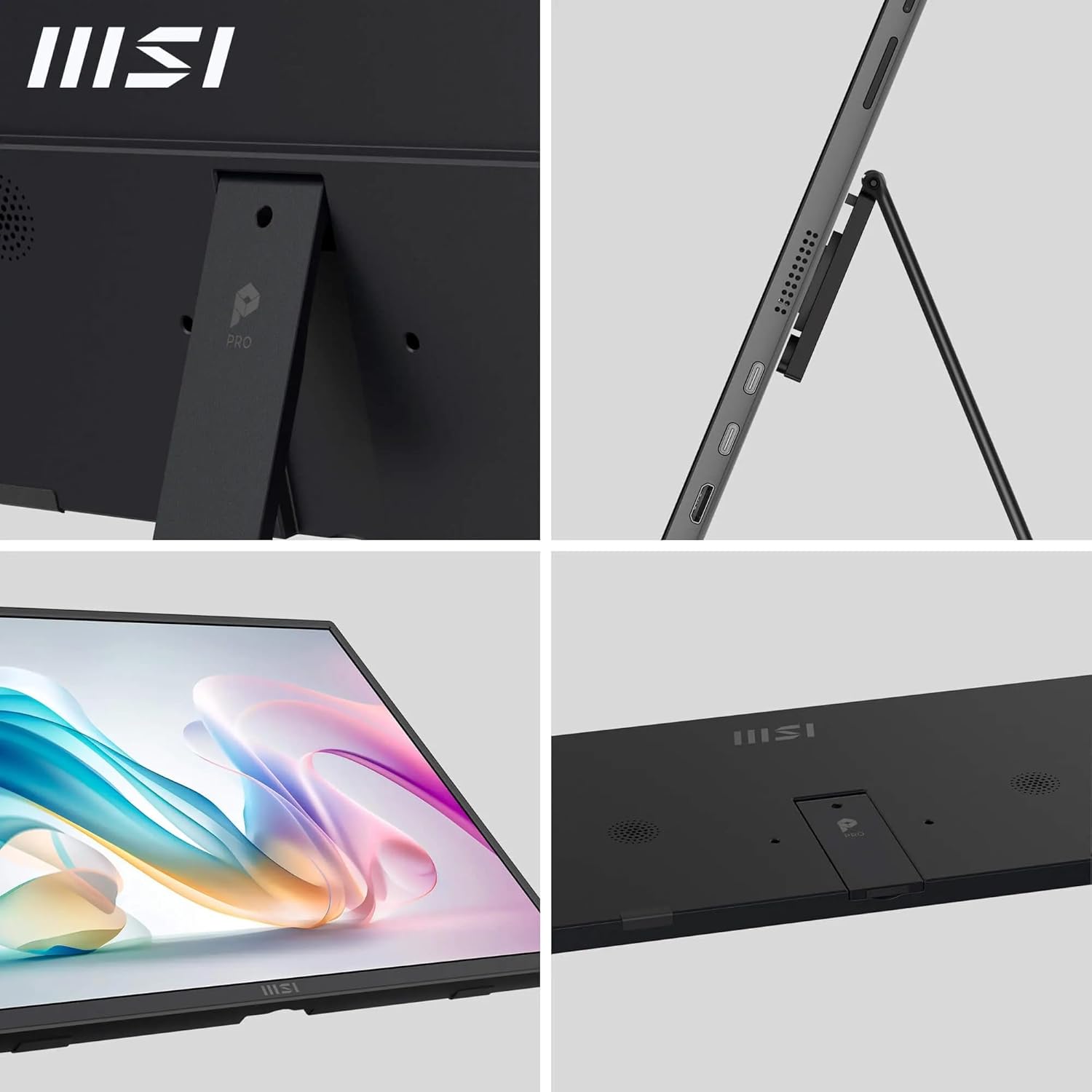 Detalle de MSI PRO MP165 E6 portable FHD IPS monitor 15.6