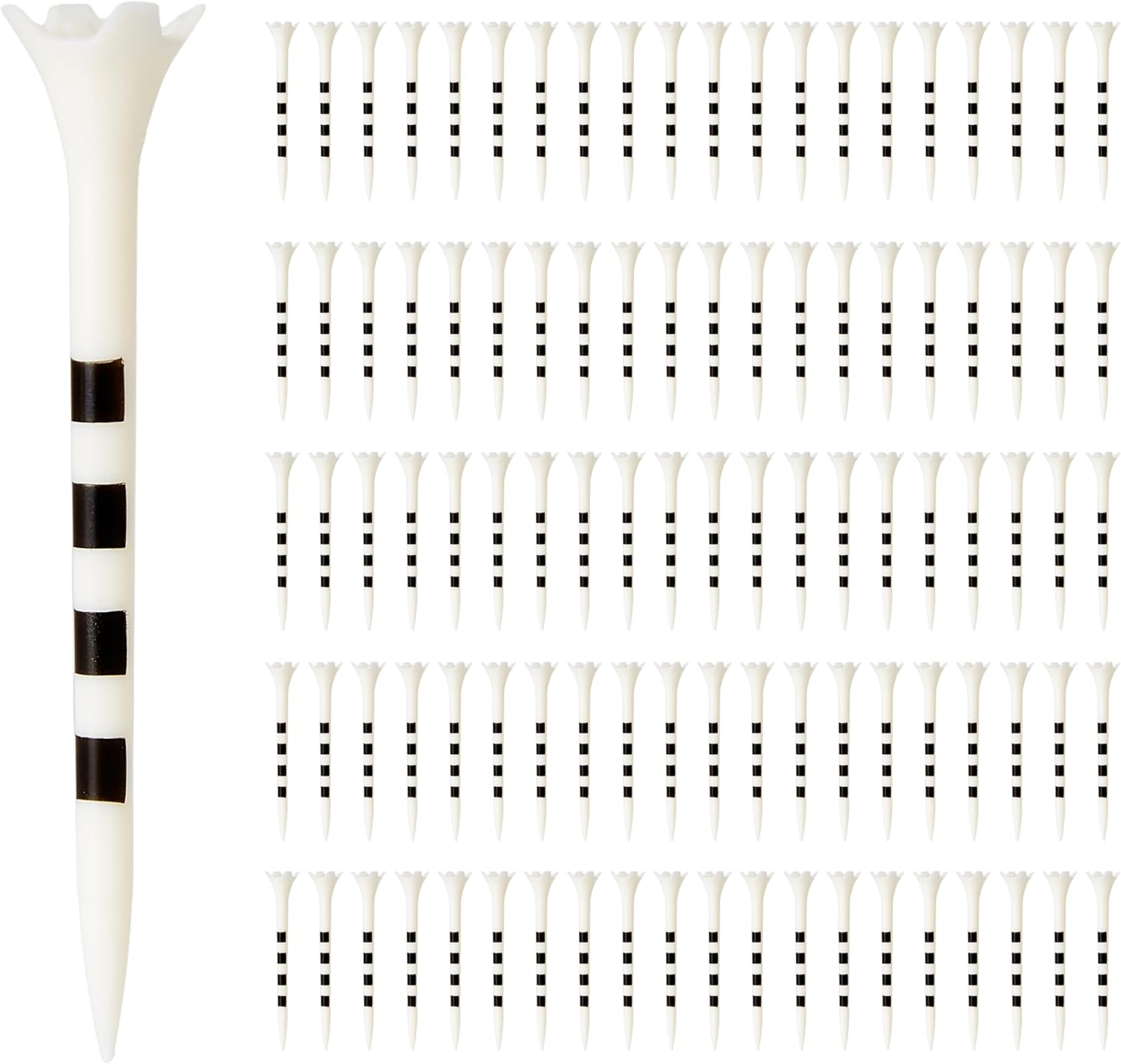 Thumbnail 5 de Amazon Basics Golf Tees with Height Marker System – 100 Pack (2-3/4 in, 4-Prong, Recycled Plastic)
