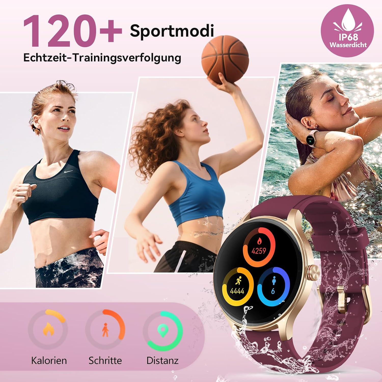 Thumbnail 4 de Amoled Ultra-Clear Smart Watch for Women