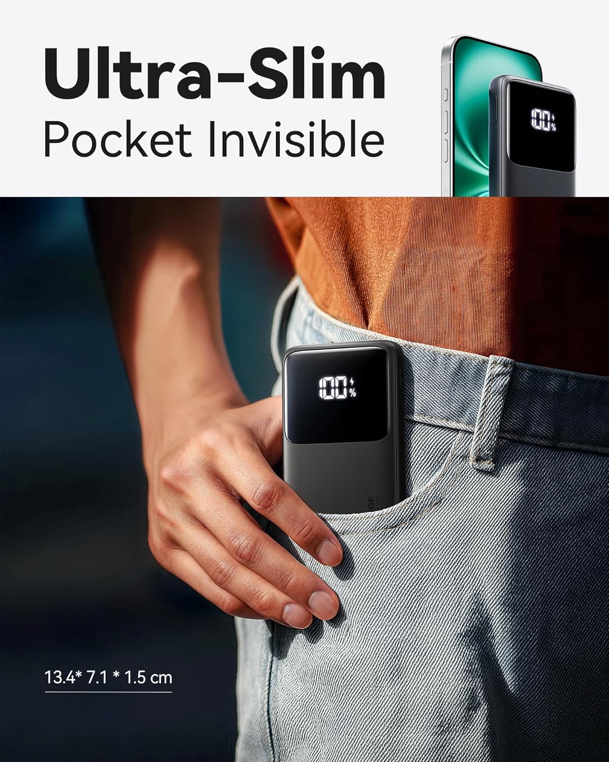 Thumbnail 2 de INIU Slim 22.5W Power Bank 10000mAh