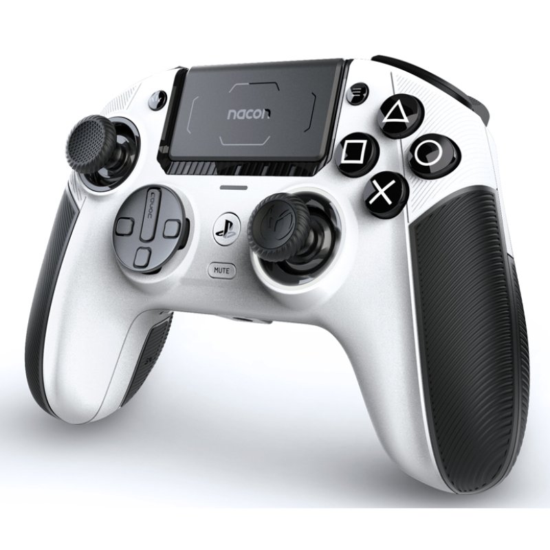 Detalle 2 de Nacon Revolution 5 Pro mando inalámbrico asimétrico para PC, PS5 y PS4 en color blanco
