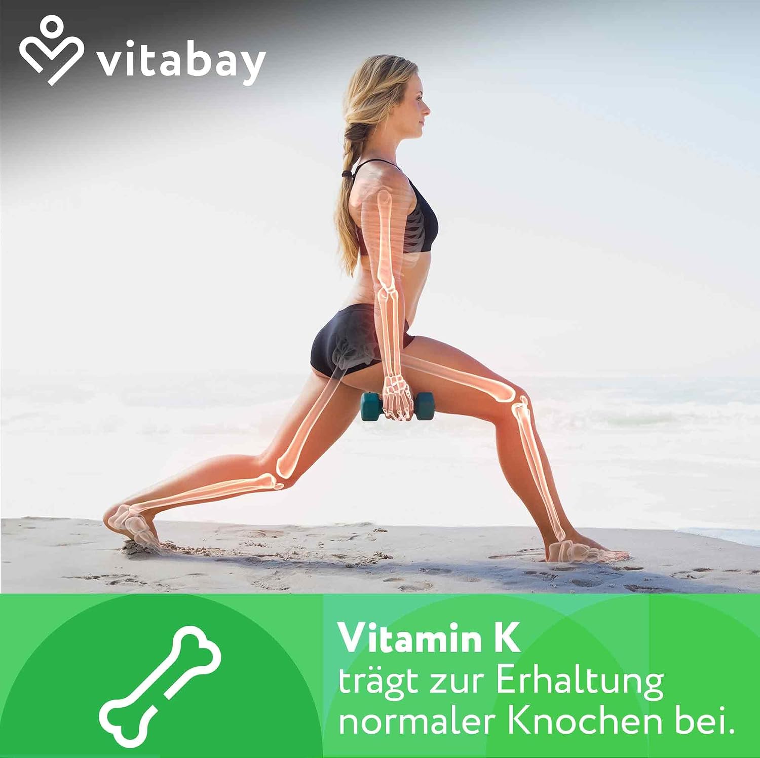Detalle 2 de Vitabay Vitamin K2 200 µg 365 Tabletten 💊