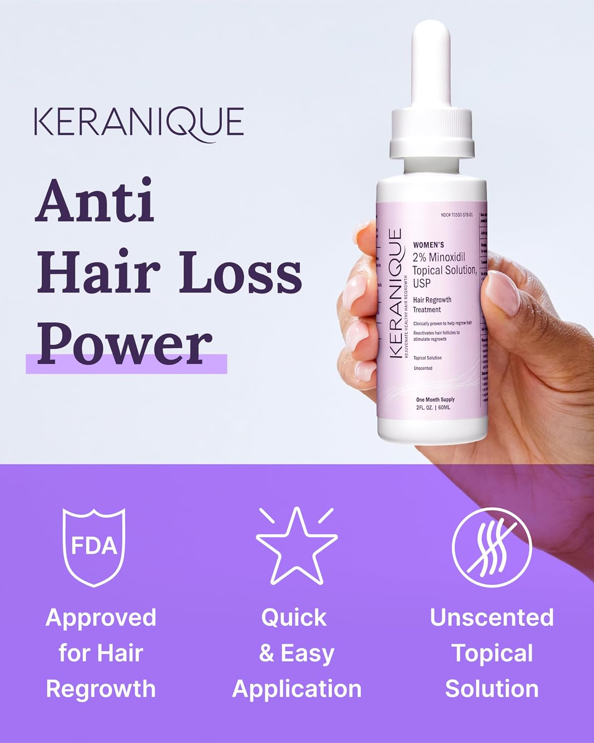 Thumbnail 1 de Keranique Hair Regrowth Treatment, 2% Minoxidil